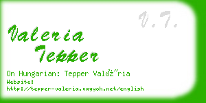 valeria tepper business card